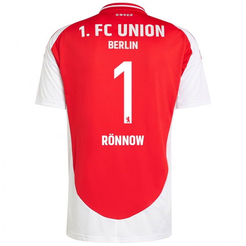 Bambino Maglia Frederik Rönnow #1 Rosso Bianco Kit Gara Home 2024/25 Maglietta