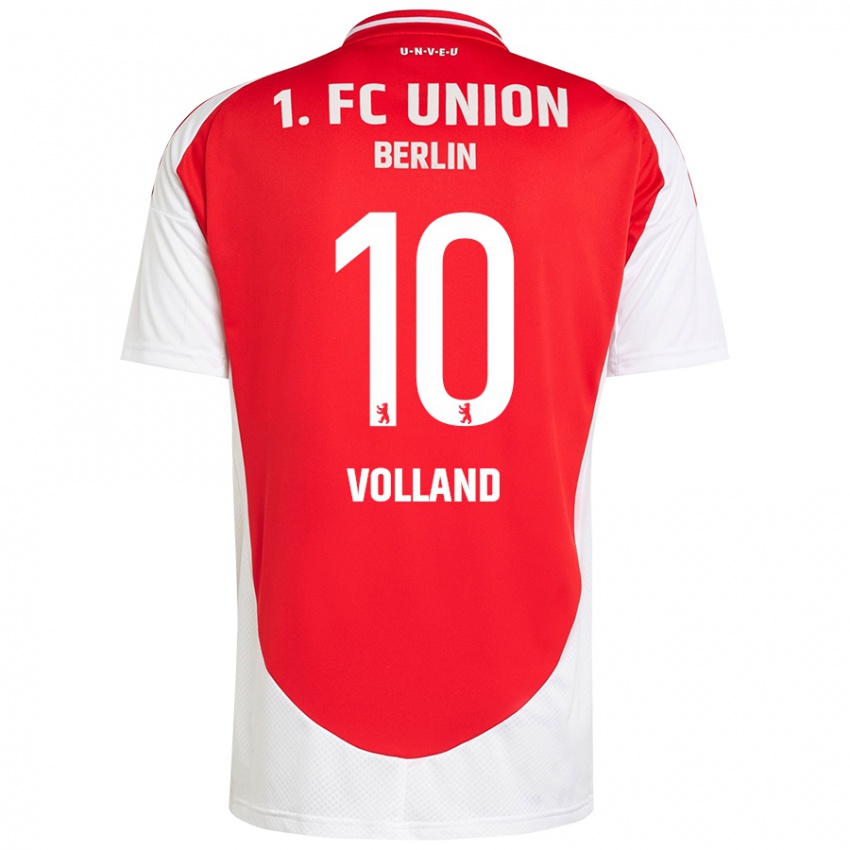 Bambino Maglia Kevin Volland #10 Rosso Bianco Kit Gara Home 2024/25 Maglietta