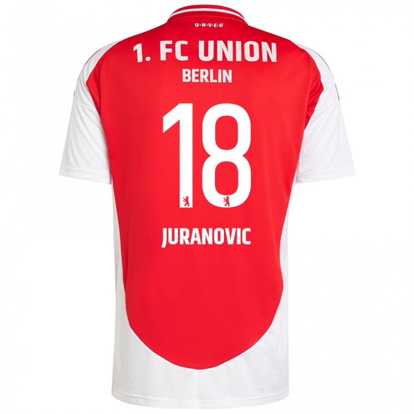 Bambino Maglia Josip Juranovic #18 Rosso Bianco Kit Gara Home 2024/25 Maglietta