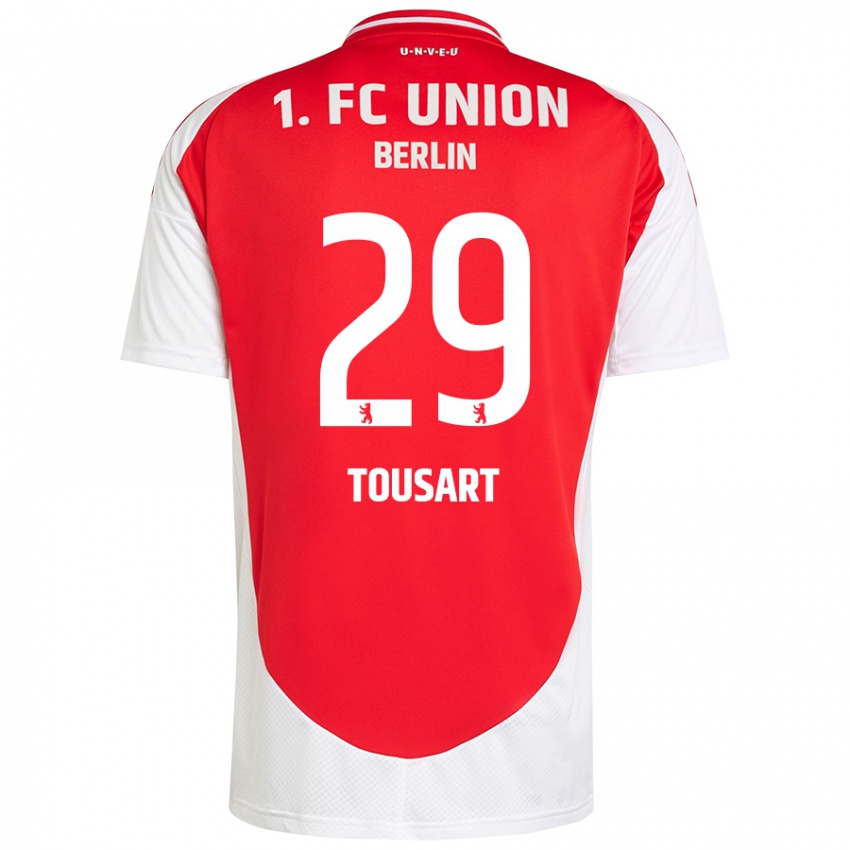 Bambino Maglia Lucas Tousart #29 Rosso Bianco Kit Gara Home 2024/25 Maglietta