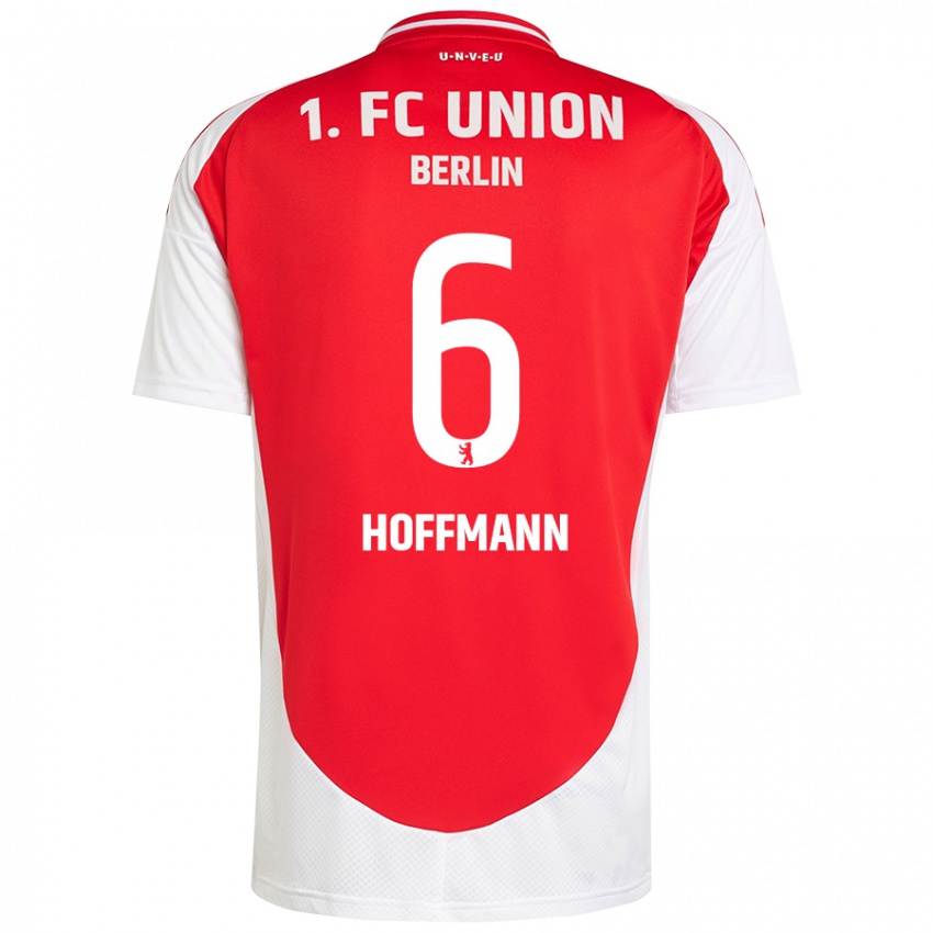 Bambino Maglia Finn Hoffmann #6 Rosso Bianco Kit Gara Home 2024/25 Maglietta