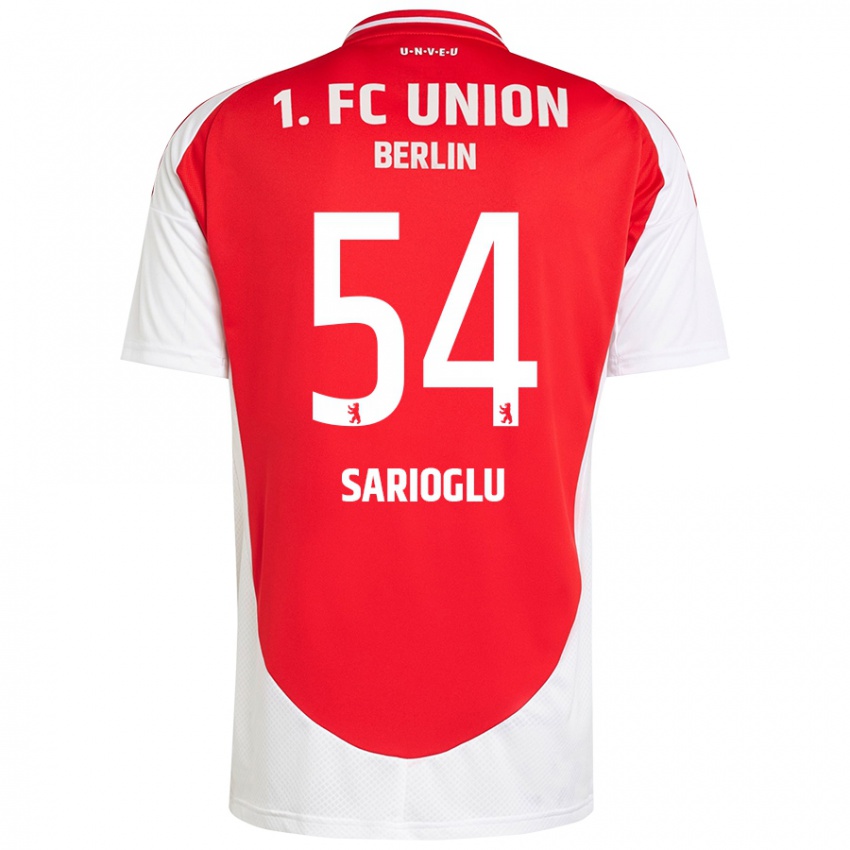 Bambino Maglia Defne Sarıoğlu #54 Rosso Bianco Kit Gara Home 2024/25 Maglietta