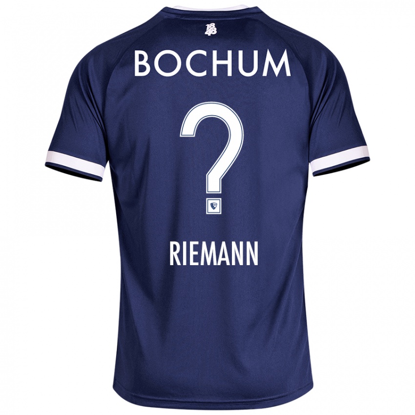 Bambino Maglia Manuel Riemann #0 Blu Scuro Kit Gara Home 2024/25 Maglietta