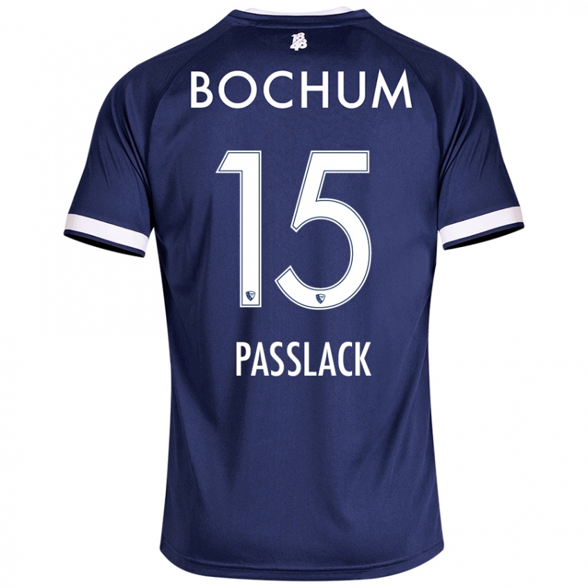 Bambino Maglia Felix Passlack #15 Blu Scuro Kit Gara Home 2024/25 Maglietta