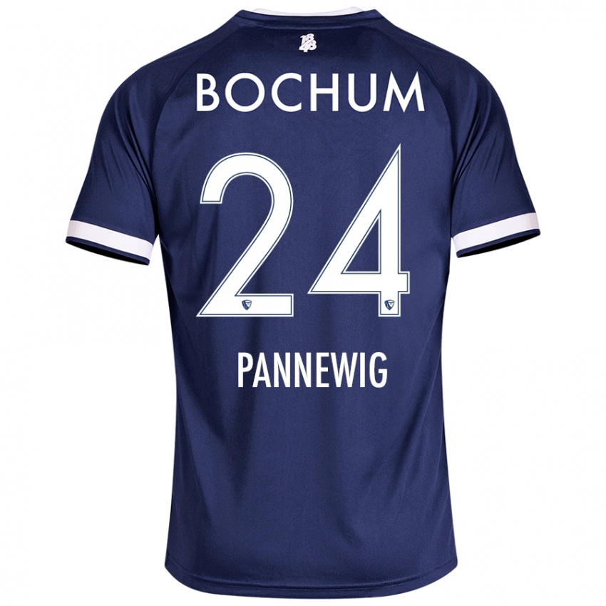 Bambino Maglia Mats Pannewig #24 Blu Scuro Kit Gara Home 2024/25 Maglietta