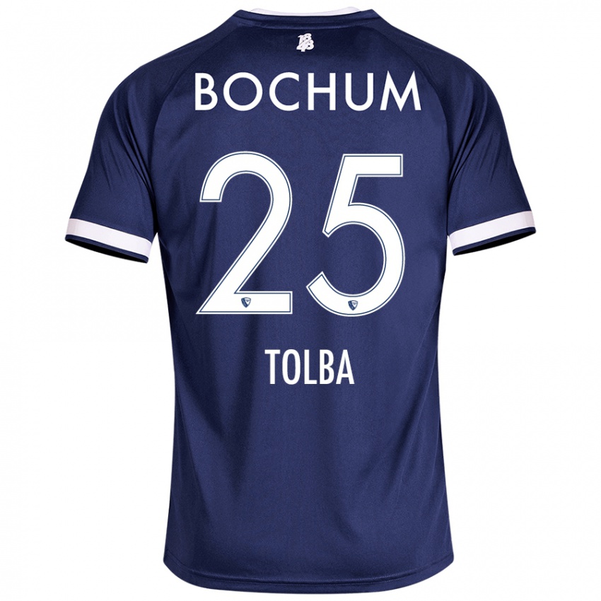 Bambino Maglia Mohammed Tolba #25 Blu Scuro Kit Gara Home 2024/25 Maglietta