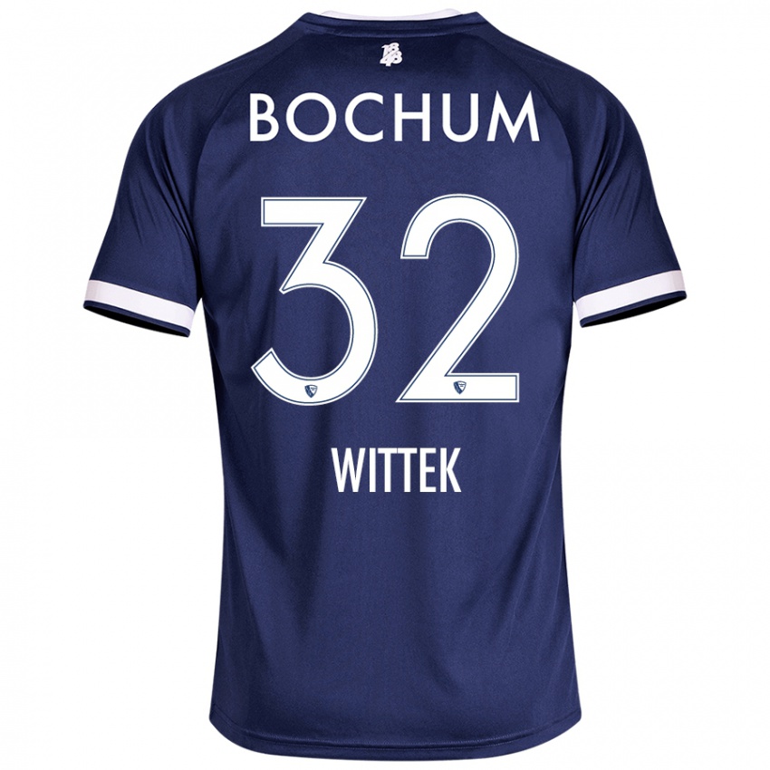 Bambino Maglia Maximilian Wittek #32 Blu Scuro Kit Gara Home 2024/25 Maglietta