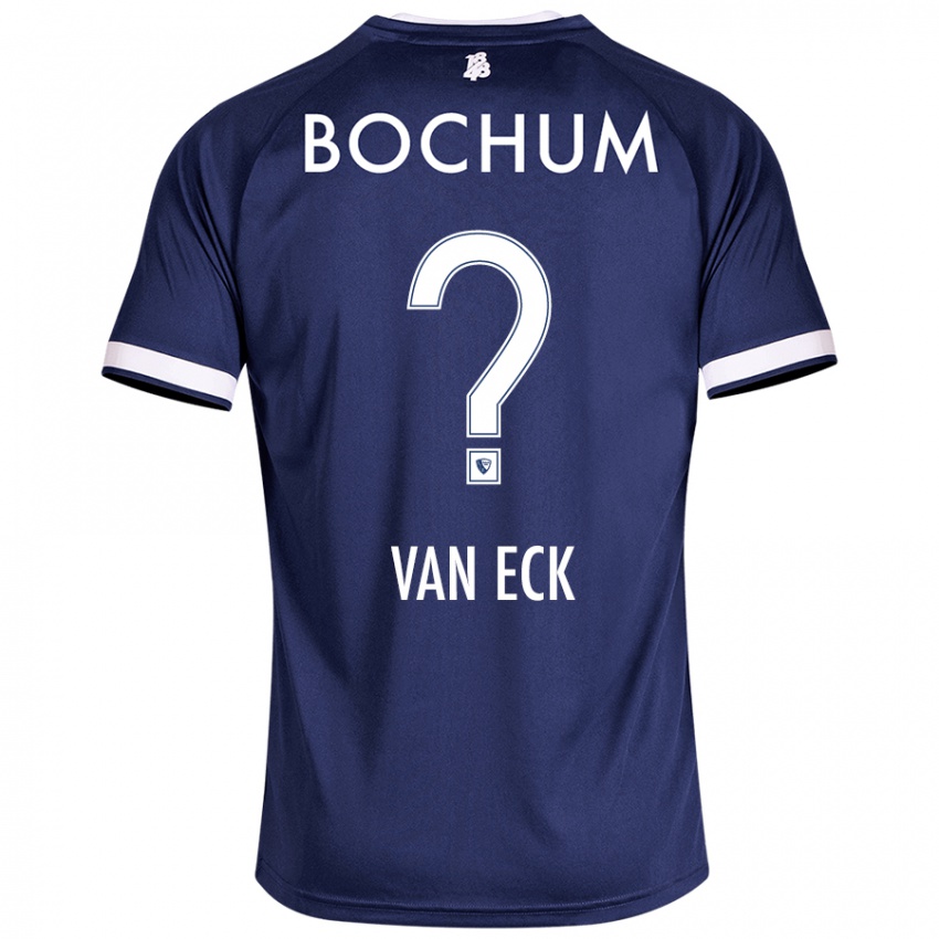 Bambino Maglia Ole Van Eck #0 Blu Scuro Kit Gara Home 2024/25 Maglietta