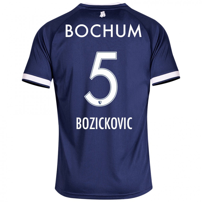 Bambino Maglia Niko Bozickovic #5 Blu Scuro Kit Gara Home 2024/25 Maglietta