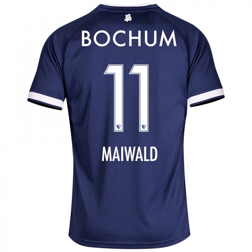 Bambino Maglia Anna Maiwald #11 Blu Scuro Kit Gara Home 2024/25 Maglietta