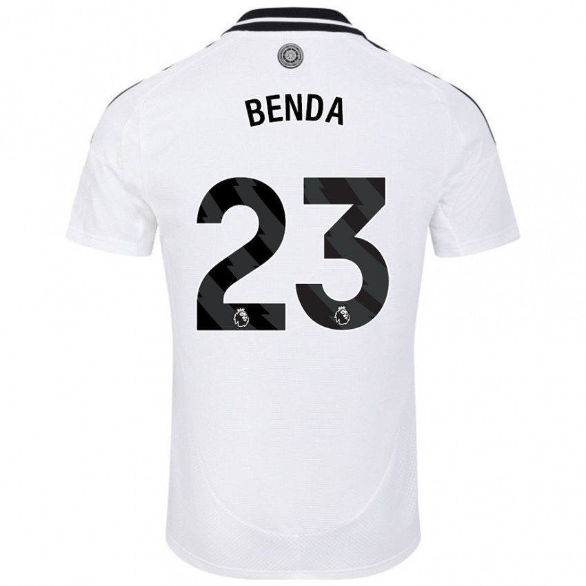 Bambino Maglia Steven Benda #23 Bianco Kit Gara Home 2024/25 Maglietta