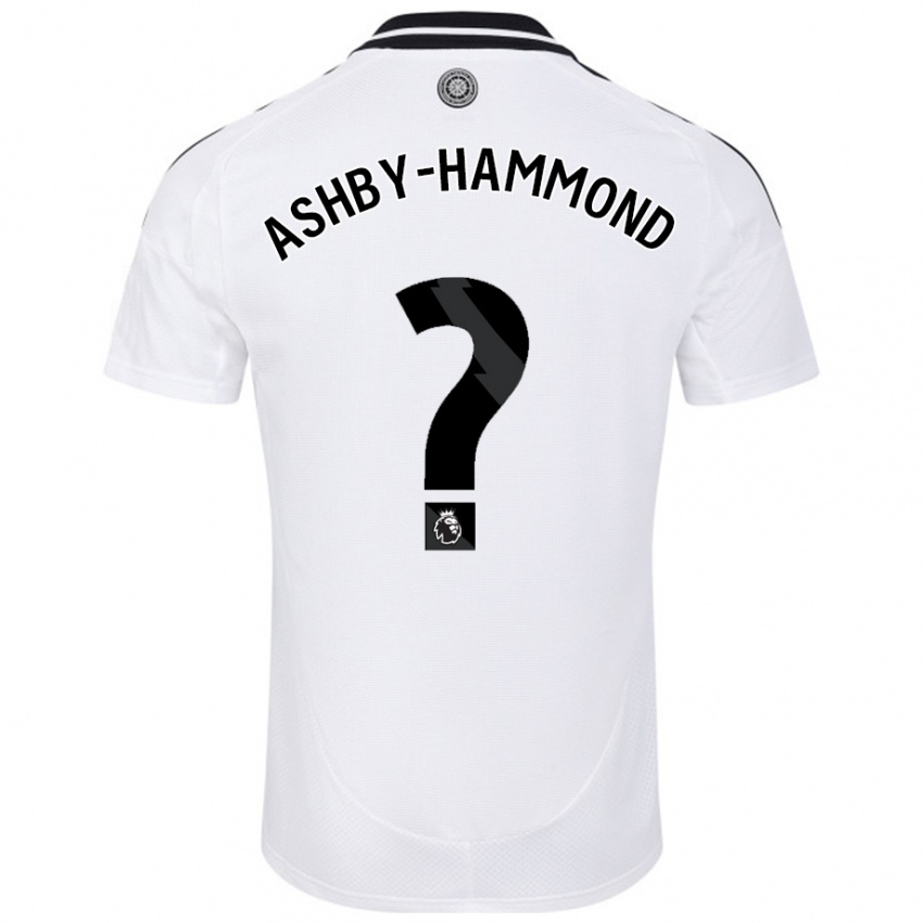 Bambino Maglia Luca Ashby-Hammond #0 Bianco Kit Gara Home 2024/25 Maglietta