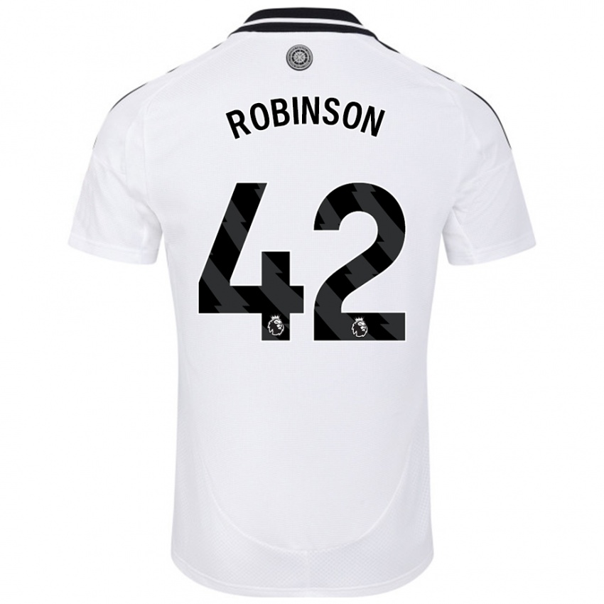 Bambino Maglia Charlie Robinson #42 Bianco Kit Gara Home 2024/25 Maglietta