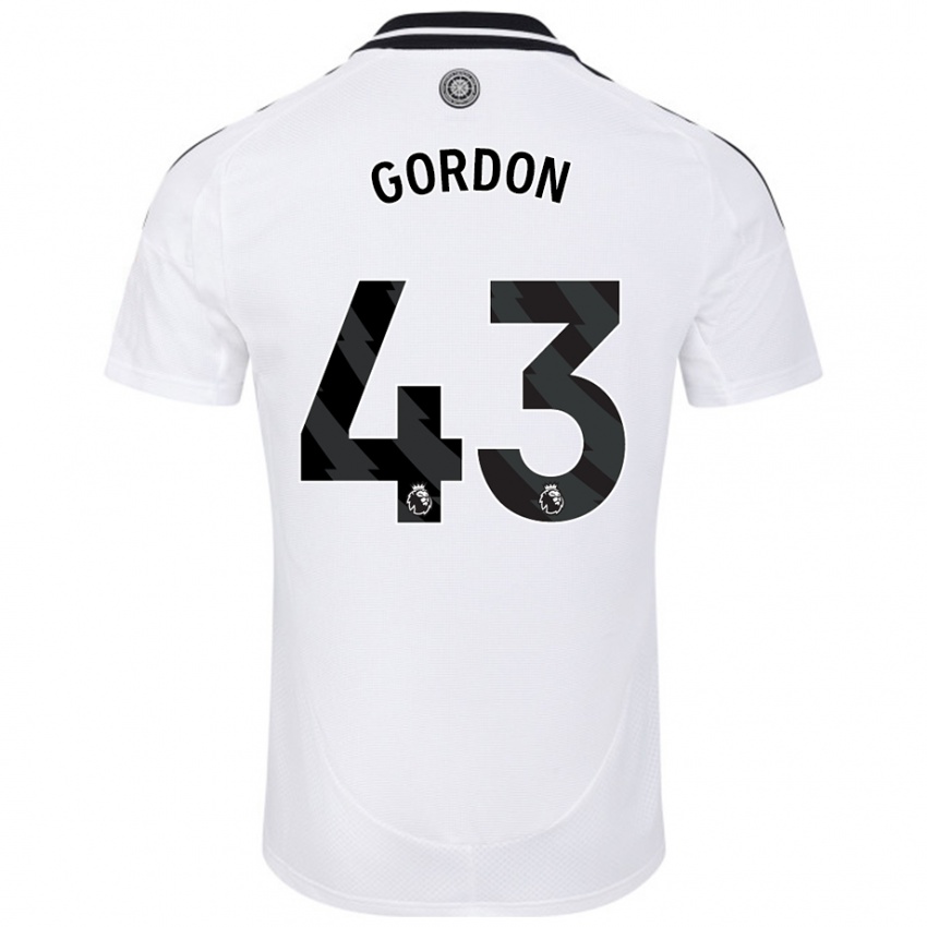 Bambino Maglia Lemar Gordon #43 Bianco Kit Gara Home 2024/25 Maglietta