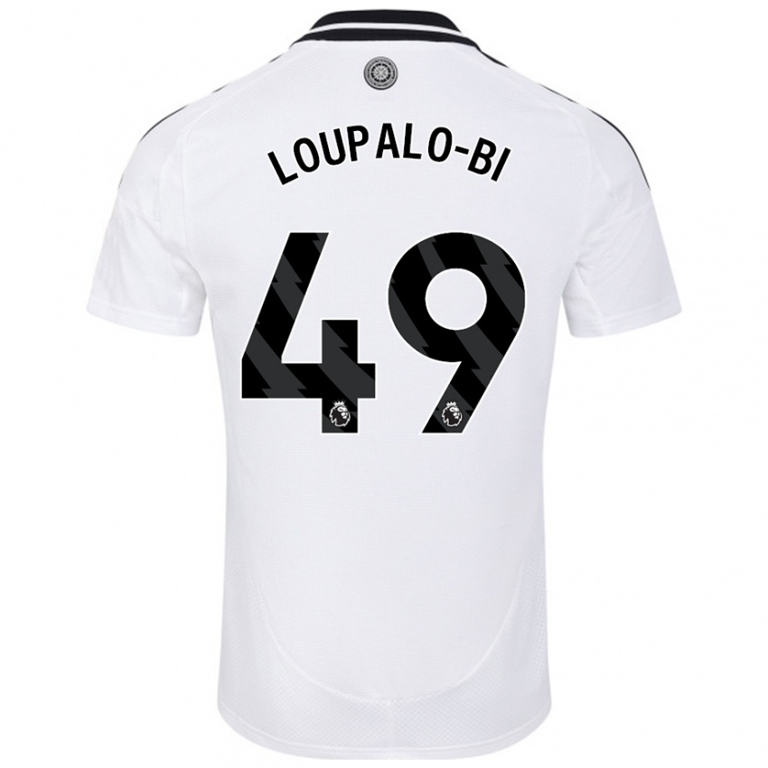 Bambino Maglia Aaron Loupalo-Bi #49 Bianco Kit Gara Home 2024/25 Maglietta