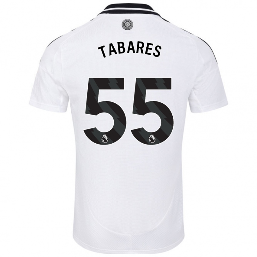 Bambino Maglia Samuel Tabares #55 Bianco Kit Gara Home 2024/25 Maglietta