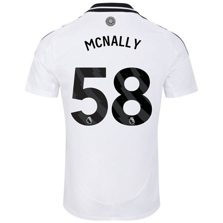 Bambino Maglia Alfie Mcnally #58 Bianco Kit Gara Home 2024/25 Maglietta