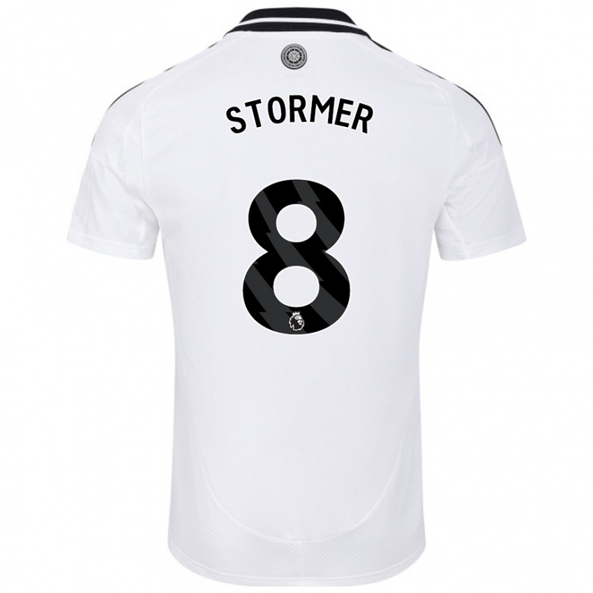 Bambino Maglia Becky Stormer #8 Bianco Kit Gara Home 2024/25 Maglietta