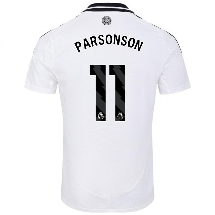 Bambino Maglia Madi Parsonson #11 Bianco Kit Gara Home 2024/25 Maglietta