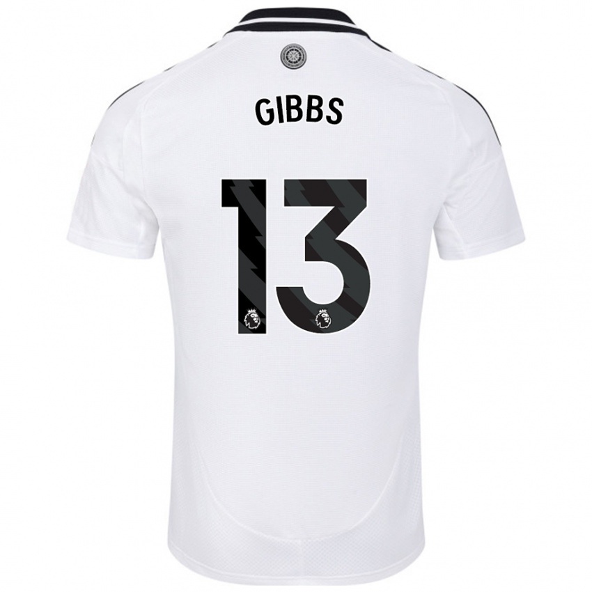 Bambino Maglia Frankie Gibbs #13 Bianco Kit Gara Home 2024/25 Maglietta