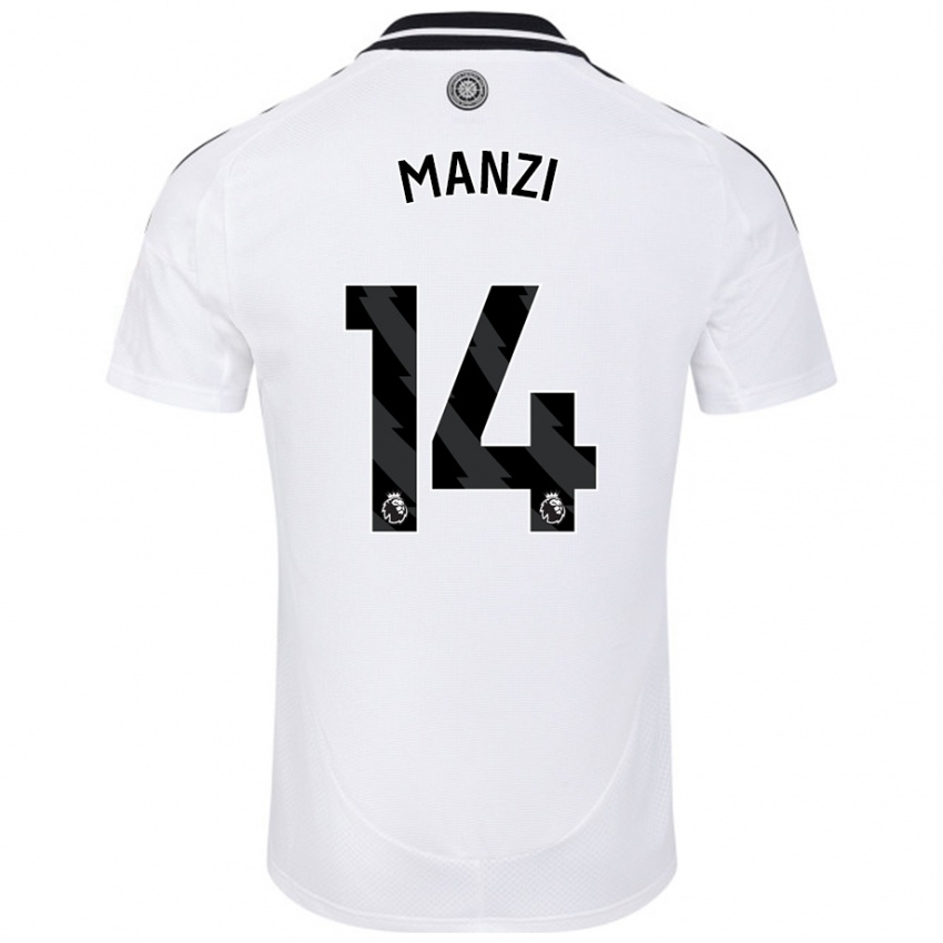 Bambino Maglia Sophie Manzi #14 Bianco Kit Gara Home 2024/25 Maglietta