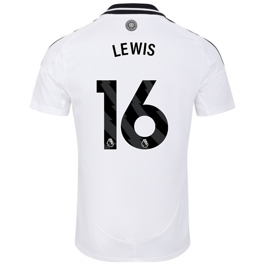 Bambino Maglia Milla Lewis #16 Bianco Kit Gara Home 2024/25 Maglietta