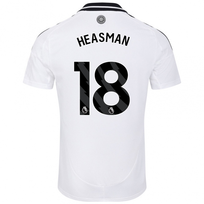 Bambino Maglia Georgia Heasman #18 Bianco Kit Gara Home 2024/25 Maglietta