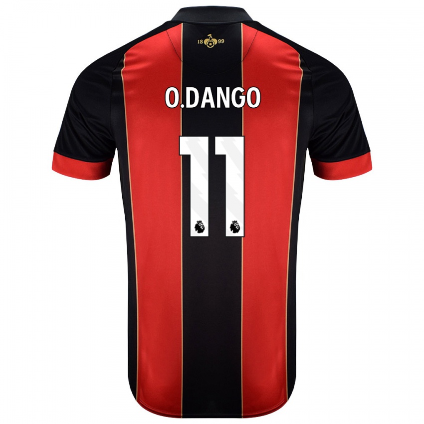 Bambino Maglia Dango Ouattara #11 Rosso Nero Kit Gara Home 2024/25 Maglietta