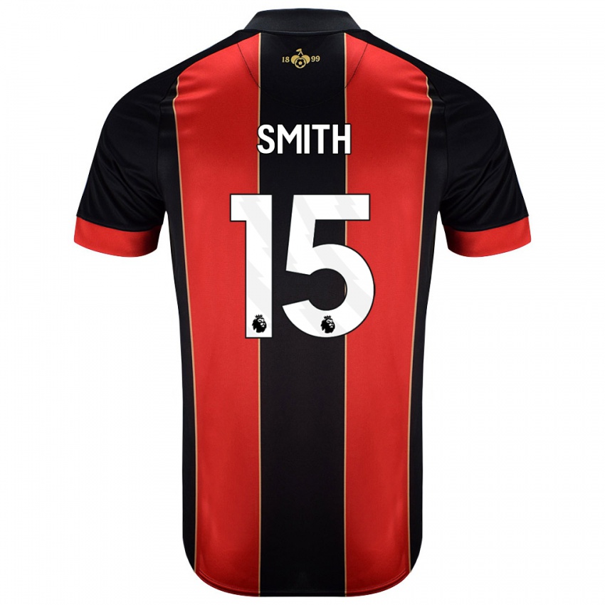 Bambino Maglia Adam Smith #15 Rosso Nero Kit Gara Home 2024/25 Maglietta