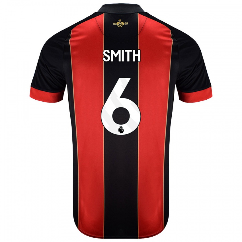 Bambino Maglia Maisy Smith #6 Rosso Nero Kit Gara Home 2024/25 Maglietta