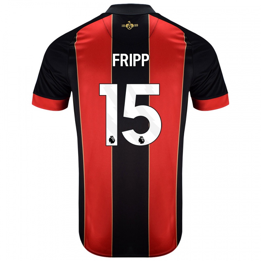 Bambino Maglia Kelly Fripp #15 Rosso Nero Kit Gara Home 2024/25 Maglietta