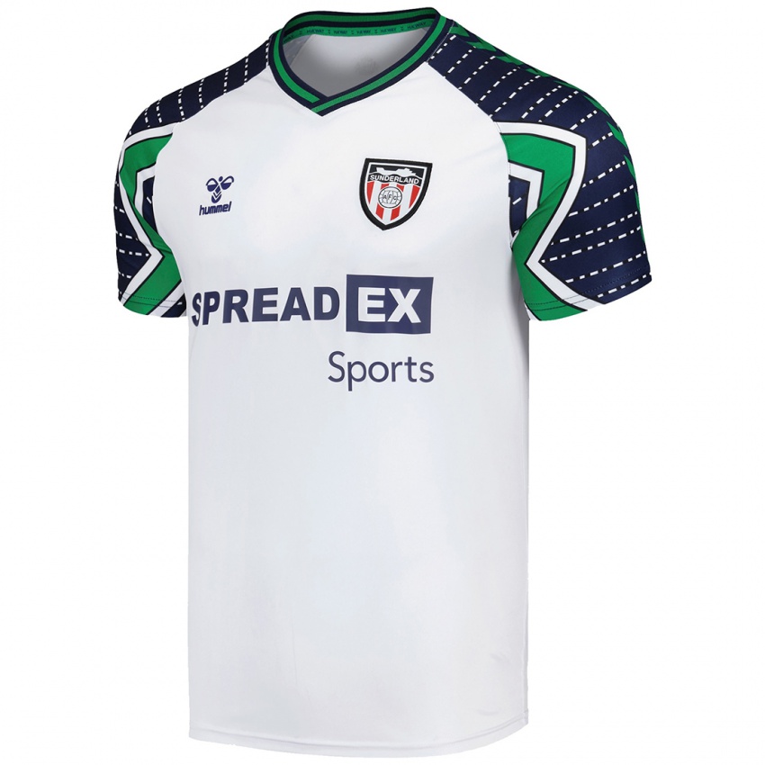 Bambino Maglia Henry Fieldson #0 Bianco Kit Gara Away 2024/25 Maglietta