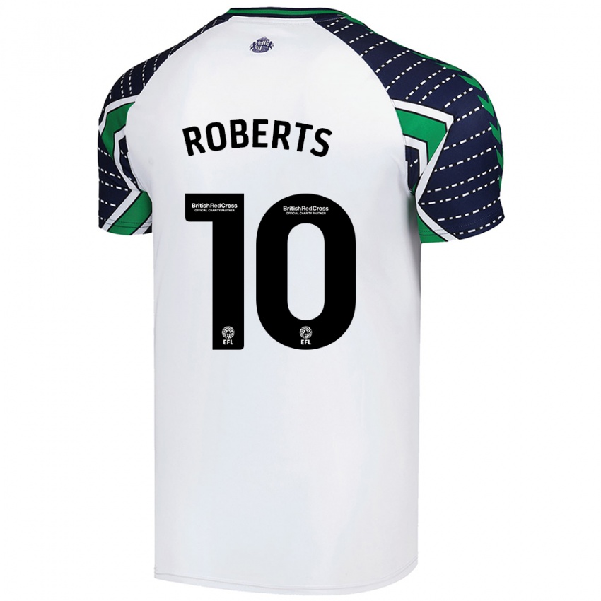 Bambino Maglia Patrick Roberts #10 Bianco Kit Gara Away 2024/25 Maglietta