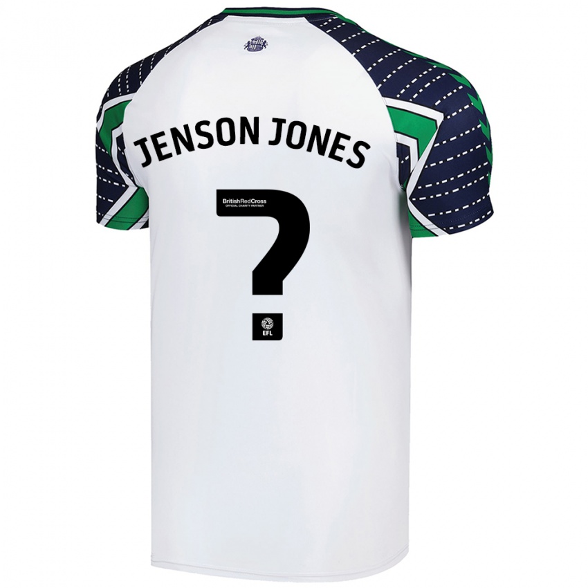 Bambino Maglia Jenson Jones #0 Bianco Kit Gara Away 2024/25 Maglietta