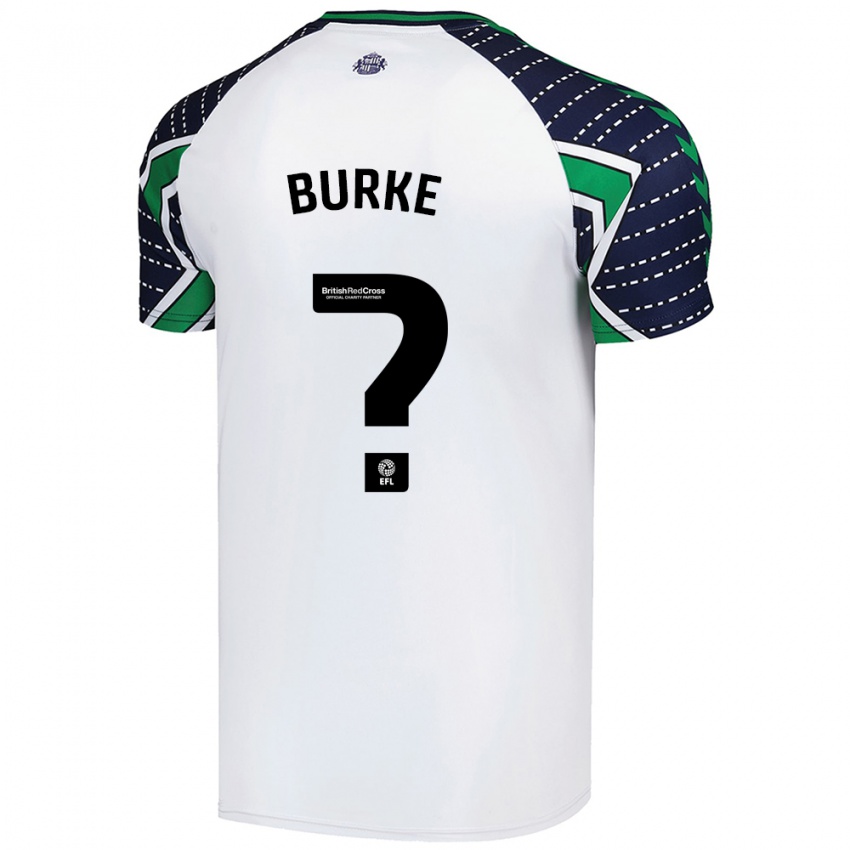 Bambino Maglia Marshall Burke #0 Bianco Kit Gara Away 2024/25 Maglietta