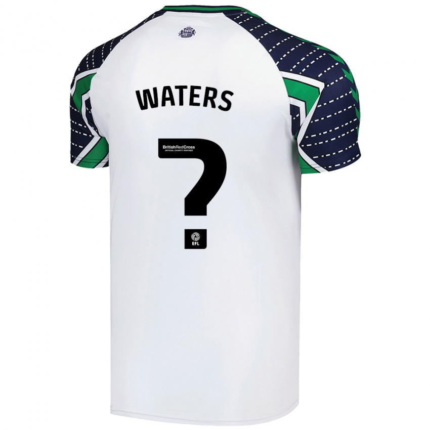 Bambino Maglia Jake Waters #0 Bianco Kit Gara Away 2024/25 Maglietta