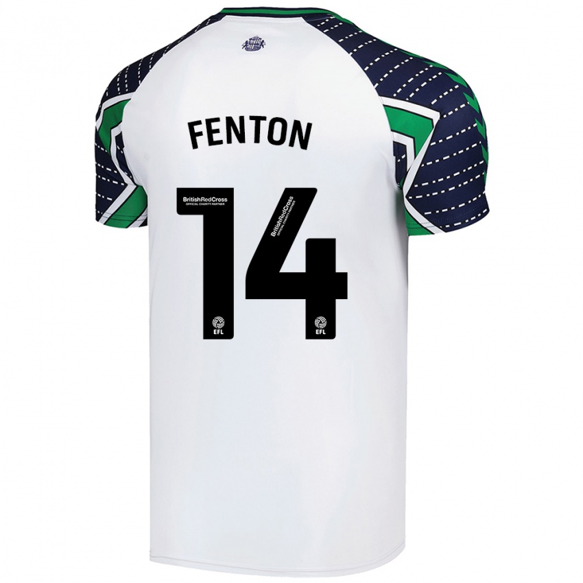 Bambino Maglia Natasha Fenton #14 Bianco Kit Gara Away 2024/25 Maglietta