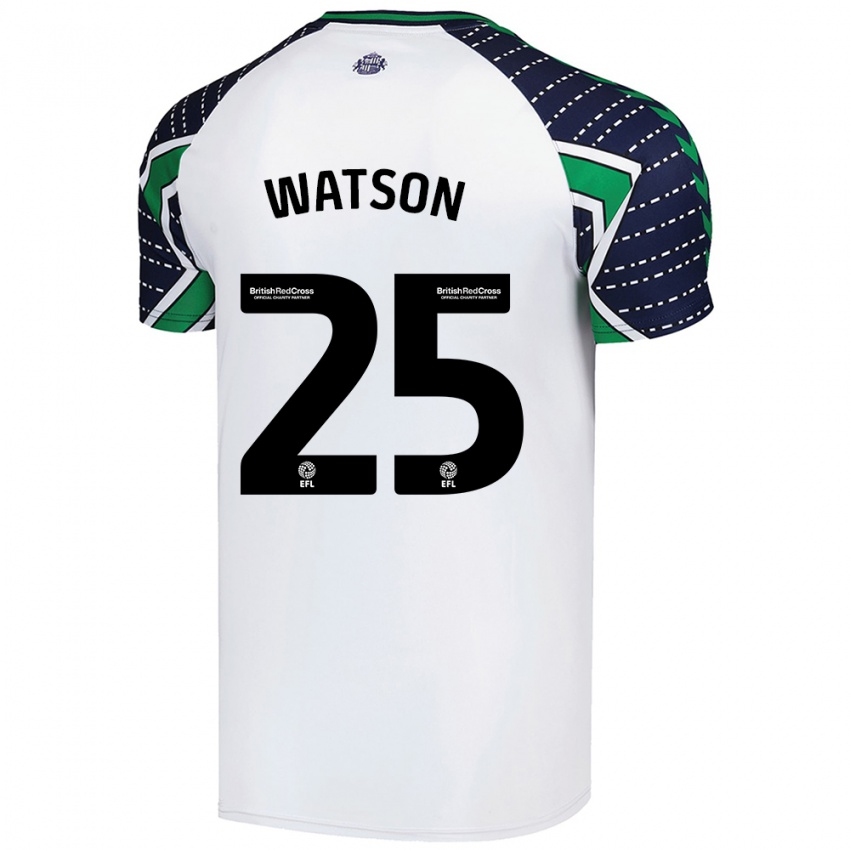 Bambino Maglia Katy Watson #25 Bianco Kit Gara Away 2024/25 Maglietta