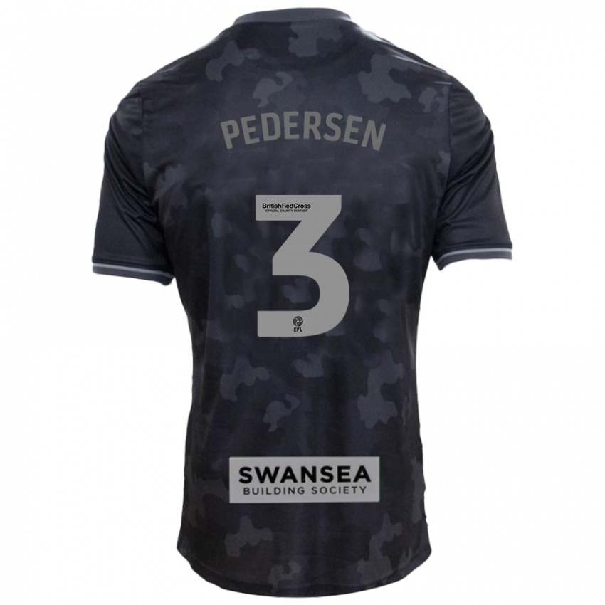 Bambino Maglia Kristian Pedersen #3 Nero Kit Gara Away 2024/25 Maglietta