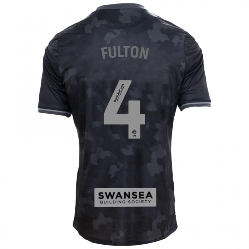 Bambino Maglia Jay Fulton #4 Nero Kit Gara Away 2024/25 Maglietta