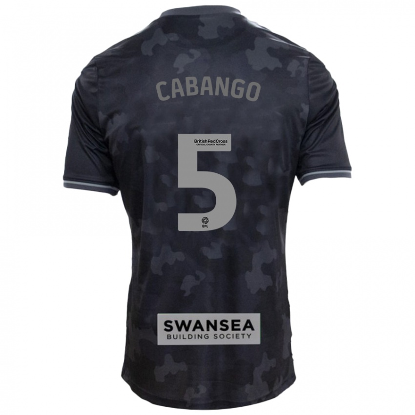 Bambino Maglia Ben Cabango #5 Nero Kit Gara Away 2024/25 Maglietta