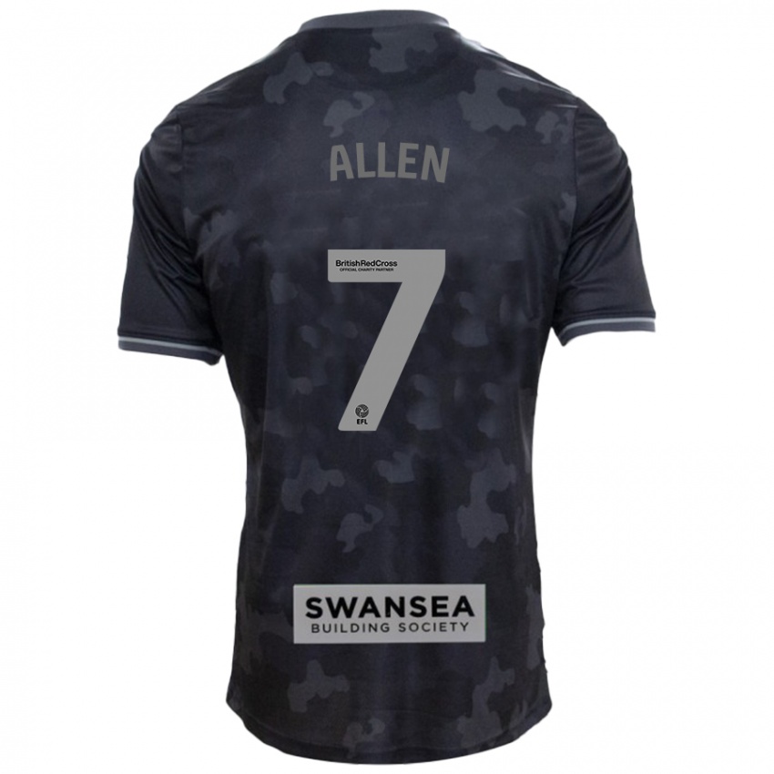 Bambino Maglia Joe Allen #7 Nero Kit Gara Away 2024/25 Maglietta