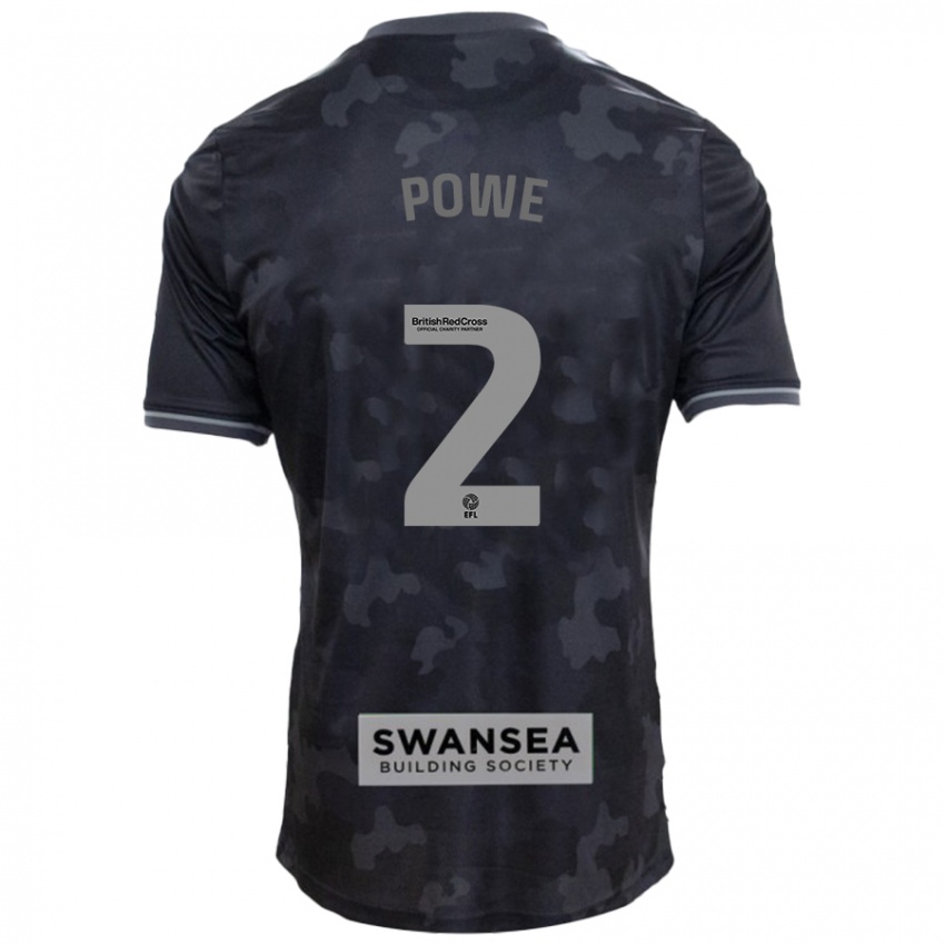 Bambino Maglia Alicia Powe #2 Nero Kit Gara Away 2024/25 Maglietta