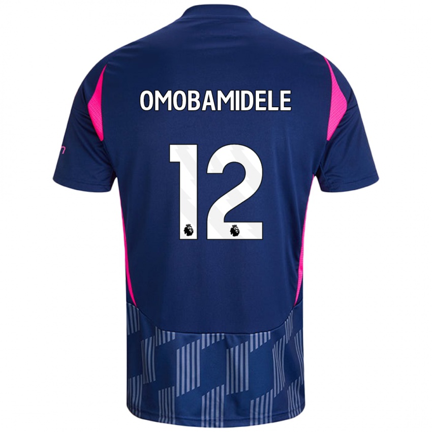 Bambino Maglia Andrew Omobamidele #12 Blu Royal Rosa Kit Gara Away 2024/25 Maglietta