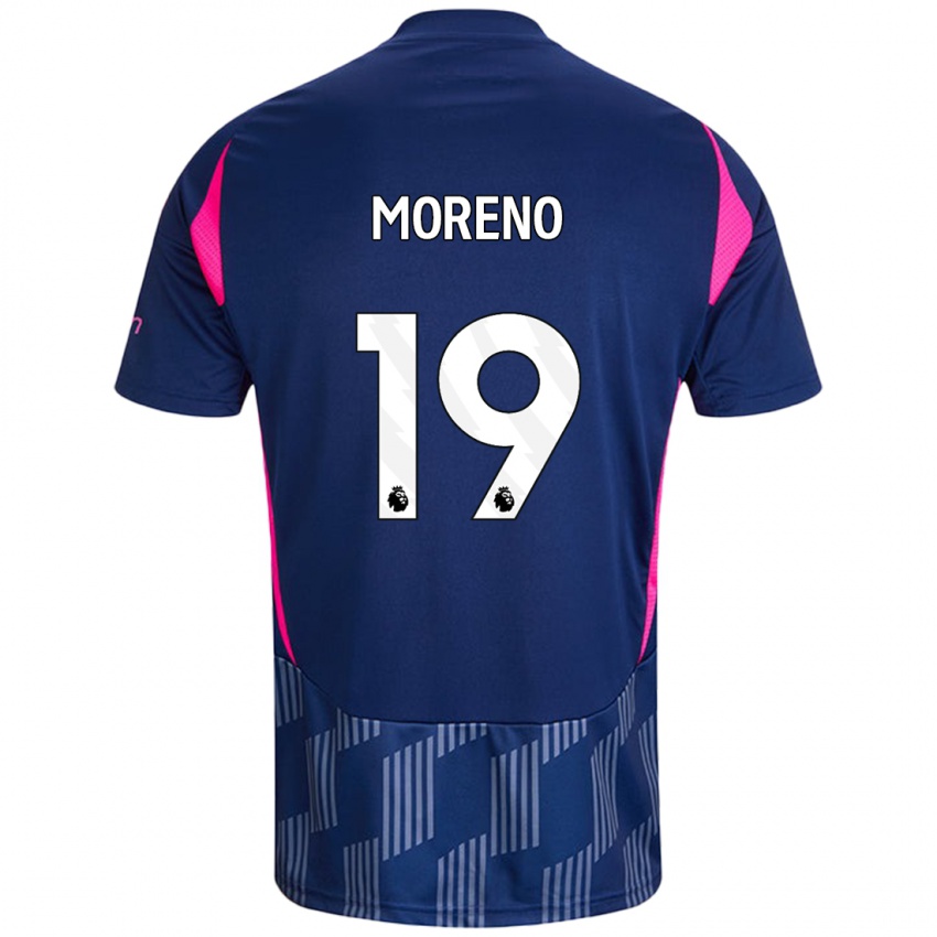 Bambino Maglia Álex Moreno #19 Blu Royal Rosa Kit Gara Away 2024/25 Maglietta