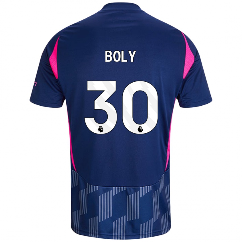 Bambino Maglia Willy Boly #30 Blu Royal Rosa Kit Gara Away 2024/25 Maglietta