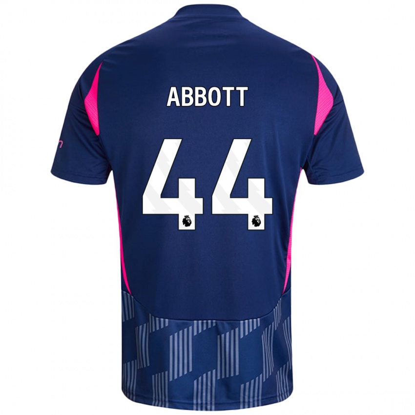 Bambino Maglia Zach Abbott #44 Blu Royal Rosa Kit Gara Away 2024/25 Maglietta