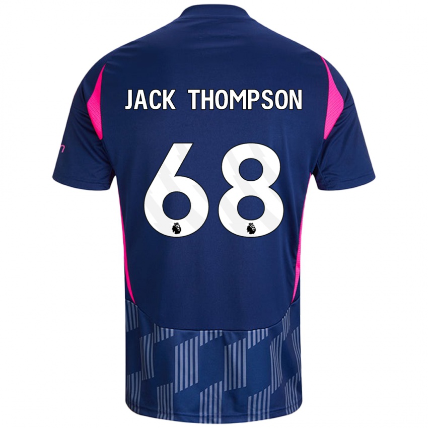 Bambino Maglia Jack Thompson #68 Blu Royal Rosa Kit Gara Away 2024/25 Maglietta