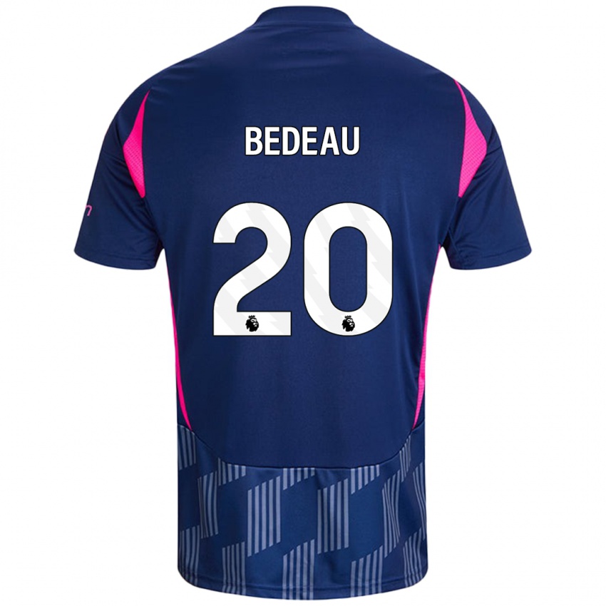 Bambino Maglia Naomi Bedeau #20 Blu Royal Rosa Kit Gara Away 2024/25 Maglietta