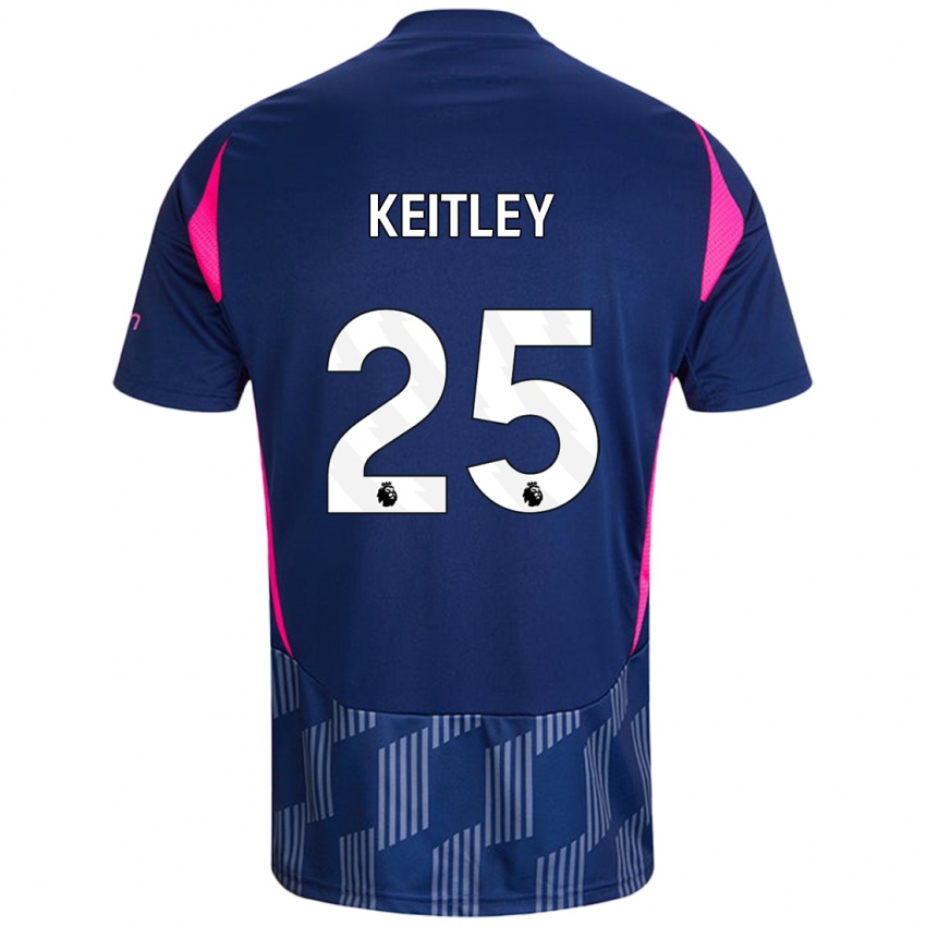 Bambino Maglia Alice Keitley #25 Blu Royal Rosa Kit Gara Away 2024/25 Maglietta